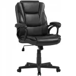 Kontoritool YAHEETECH, must, kunstnahk, 612536BK