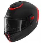 Mootorratturi kiiver SHARK SPARTAN SP, must/punane