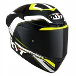 Motorratturi kiiver KYT TT-COURSE GRAND PRIX, must/kollane, 2XL