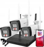 Hilook WiFi videovalve komplekt, 4MP kaamera, kaks valgustust, heli, pidev valve