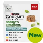 Gourmet Nature's koerapasteedi komplekt t&auml;idise ja kastmega, 12 x 85 g