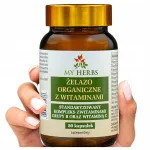 Toidulisand Organic Iron koos B-kompleksi ja C-vitamiiniga, 80 kapslit