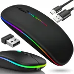 Traadita RGB hiir taustavalgustusega, must