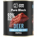 JOHN DOG PURE BLACK koerakonservid hirveliha kutsikatele, 800 g