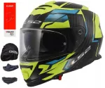 Mootorratturi kiiver LS2 FF800 Storm II, must/kollane, Pinlock, suurus L