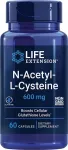 Toidulisand Life Extension N-Acetyl-L-Cysteine 600 mg, 60 kapslit
