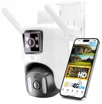 V&auml;lise 4G IP kaamera V22, 4MP, 2 objektiivi, GSM, SIM-kaart