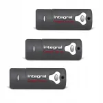 Kr&uuml;pteeritud USB m&auml;lupulk Integral Crypto Drive 8 GB, USB 3.0, FIPS 197, 3 tk komplekt