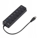 USB 3.0 jagaja, 7 porti, eraldi sisse-/v&auml;ljal&uuml;litusnuppudega
