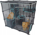 Kassimaja Kitty Citty, must, 120 x 84 x 117 cm