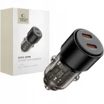 Tech-Protect 100W auto laadija, 2x USB-C, PD