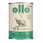 Koerakonservid OLLO hane- ja kalkunilihaga, 400 g