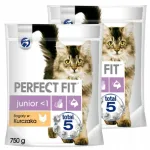 Kuiv kassitoit PERFECT FIT Junior kanaga, 2 x 750 g