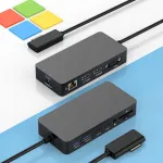 Microsoft Surface Dock 2, 12 pesaga, 3 HDMI 4K ja VGA