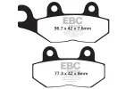 Piduriklotsid EBCFA214 Triumph Tiger 885CC (karburaator) (92-97)