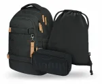 BAAGL SET 3 seljakott, pinal ja kott Skate max Darkness