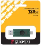 USB-m&auml;lupulk Kingston Duo G2 128GB, USB-A/USB-C 3.2, roheline