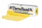THERA BAND kummist treeninguriba, kollane, 2,5 m, n&otilde;rk vastupanu