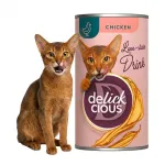 Delickcious m&auml;rg kassisn&auml;k kana sisaldusega, 140 g