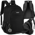 Seljakott 22 l, must, Oxford 600D, ergonoomiliste rihmadega