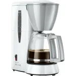 Kohvimasin MELITTA filtritega, 5 tassi, klaasist kann, valge
