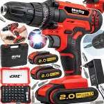 Juhtmeta puur 20V, 2 akut, laadijaga