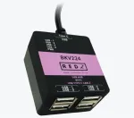 REDZ BKV224 USB jagaja, 4 pesa, USB 2.0, USB-C kaabliga