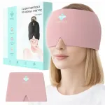 Peavalu jahutav geelmask MIGRAINE SOOTHING CAP, roosa