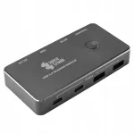 USB l&uuml;liti Spacetronik, USB-C/A, 10Gbps, puldist juhitav, 2x USB-A kaablit