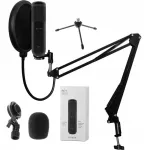 USB mikrofon NOVOX NC1 NEW V2 statiiviga ja popfiltriga