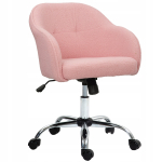Ergonoomiline roosa kontoritool HOMCOM kodukontorisse