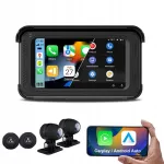 Mootorratta salvestusseade Dual FHD kaameraga WIFI, GPS, TWPS, Apple CarPlay