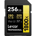 M&auml;lukaart Lexar SDXC 256GB 1800x UHS-II V60