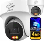 IP kaamera DAHUA 4MP 2K+ LED-valgustusega, IR, PoE, k&otilde;lari ja mikrofoniga