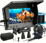Veealune kalastuskaamera 4.3" LCD LED echolot HD 15 m