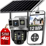 P&auml;ikeseenergial t&ouml;&ouml;tav p&ouml;&ouml;ratav kaamera 3 objektiiviga, 12 MP, SIM 4G, 10x suum