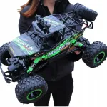 Kaugjuhtimisega maasturauto 4x4, metallist, LED-valgustusega, lastele