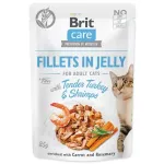 Brit Care niiske kassitoit kalkuni- ja krevetilihaga, 85 g