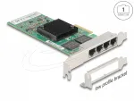 Delock 89946 v&otilde;rgukaart, PCIe 4x RJ45 Gigabit LAN