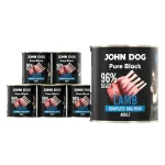 Koerakonservid John Dog Pure Black lambalihaga, t&auml;iskasvanutele, 6 x 800 g
