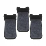 Puidust mustad seinariiulid kassidele feltpadjanditega, 3 tk
