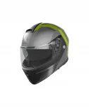 Motorratturi kiiver AGV STREETMODULAR, matt hall/must/kollane, S suurus