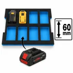 Akukomplekt L-BOXX 102 136 238, 18V, BOSCH DEWALT MAKITA