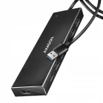 USB-jaotur AXAGON HUE-F7A, 7 USB 3.2 Gen 1 &uuml;hendust, alumiinium, 1 m kaabliga