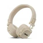 Juhtmevabad MARSHALL MAJOR V Bluetooth k&otilde;rvaklapid, 100h, QI, Cream v&auml;rvus