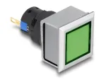 LED indikaatorl&uuml;liti 16 mm roheline, ruudukujuline, 12 V Delock 22056