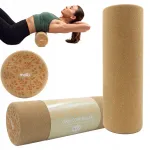 Massaažirull naturaalsetest korkmaterjalidest, k&otilde;va, jooga- ja fitnessitreeninguks