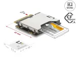 Adapter M.2 Key M-st CFexpress 2.0 Type A PCIe 4.0 NVMe Delock 64363