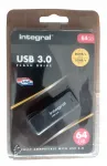 Integral USB m&auml;lupulk 64GB, must, USB 3.0