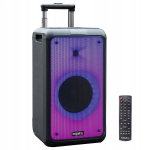 Aktivne Ibiza Street-Wave k&otilde;lar, 400 W, 8", Bluetooth, USB, LED, must
